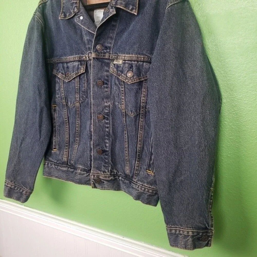 Men's Vintage Levi Strauss Signature Preimum Denim Button Up Jacket Size Small - Picture 6 of 14